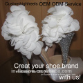 ODM OEM high quality high heel bridal shoes peep toe wedding shoes